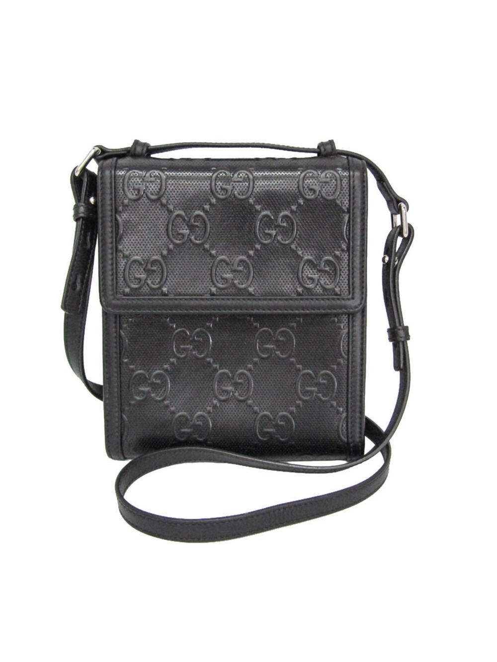 Gucci Flap Crossbody Bag Gg Embossed #356810G66B